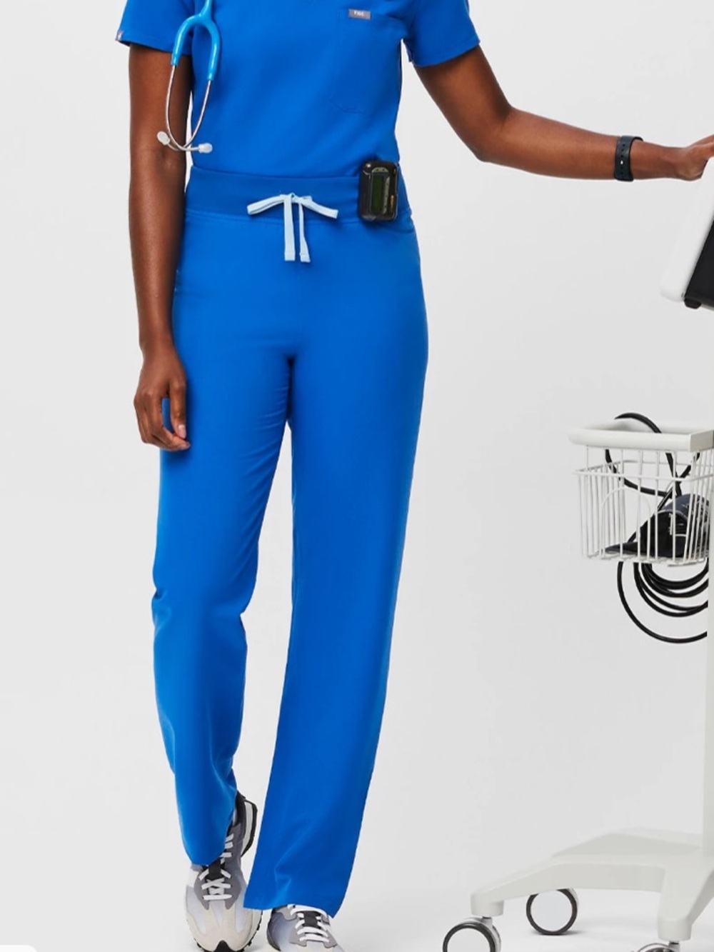 FIGS Livingstone High-Rise Wide-Leg Scrub Pant